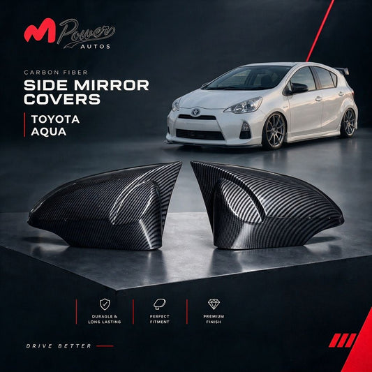 Batman Style Side Mirror Covers For Toyota Aqua