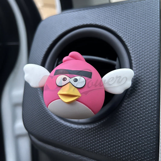 Angry Birds Style Car Ac Grill Perfume Pink