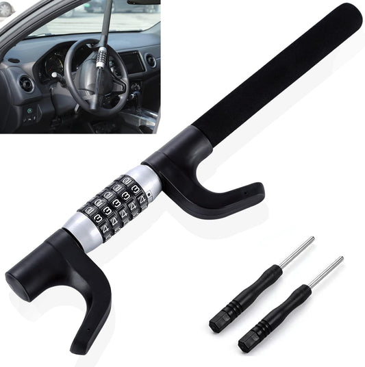 Anti Theft 5 Digit Password Car Steering Wheel Lock