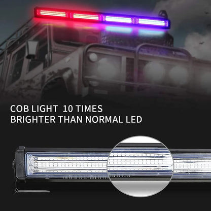 Automaze Led Strobe Police Dashboard Flash Light Multi Modes (Red Blue) White 4Pcs 6Pcs 8Pcs