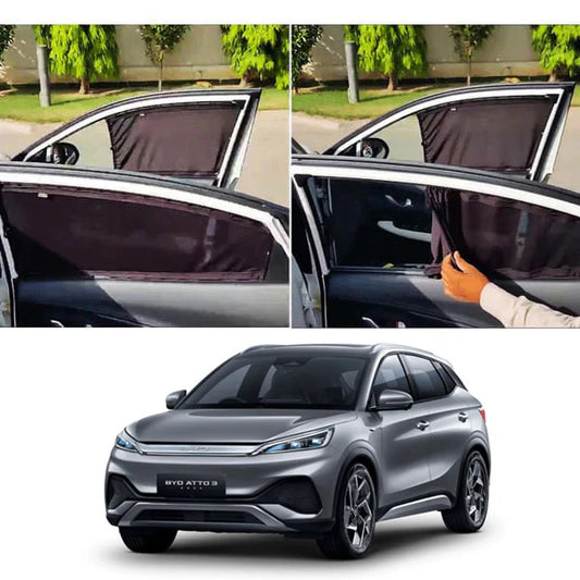 BYD ATTO 3 Custom Fit Railing Curtains Sun Shade - Parda-4pcs