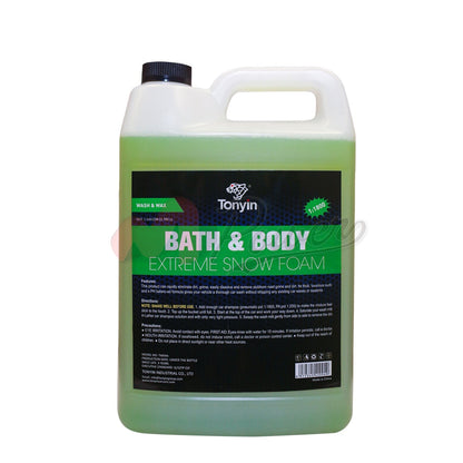 Bath & Body Extreme Snow Foam Shampoo (1:1800) Gallon (4L) Ratio Car Care