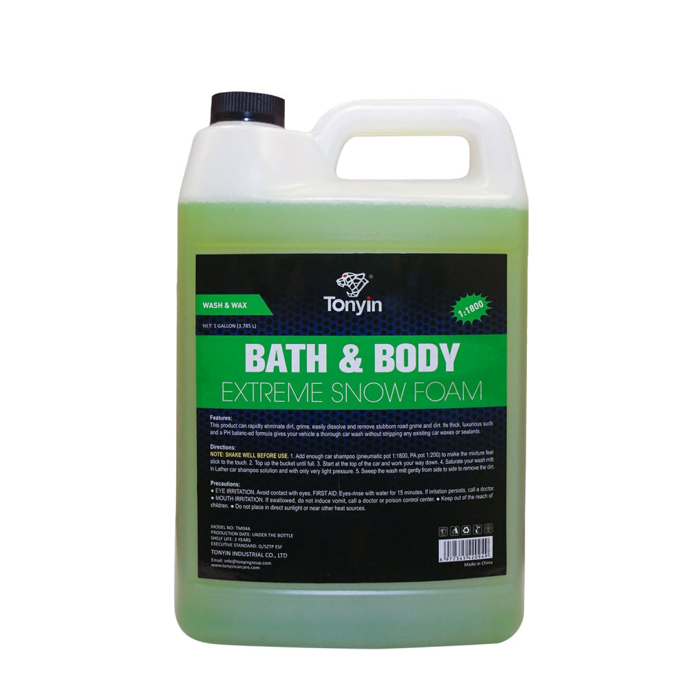 Bath & Body Extreme Snow Foam Shampoo (1:1800) Gallon (4L) Ratio Car Care