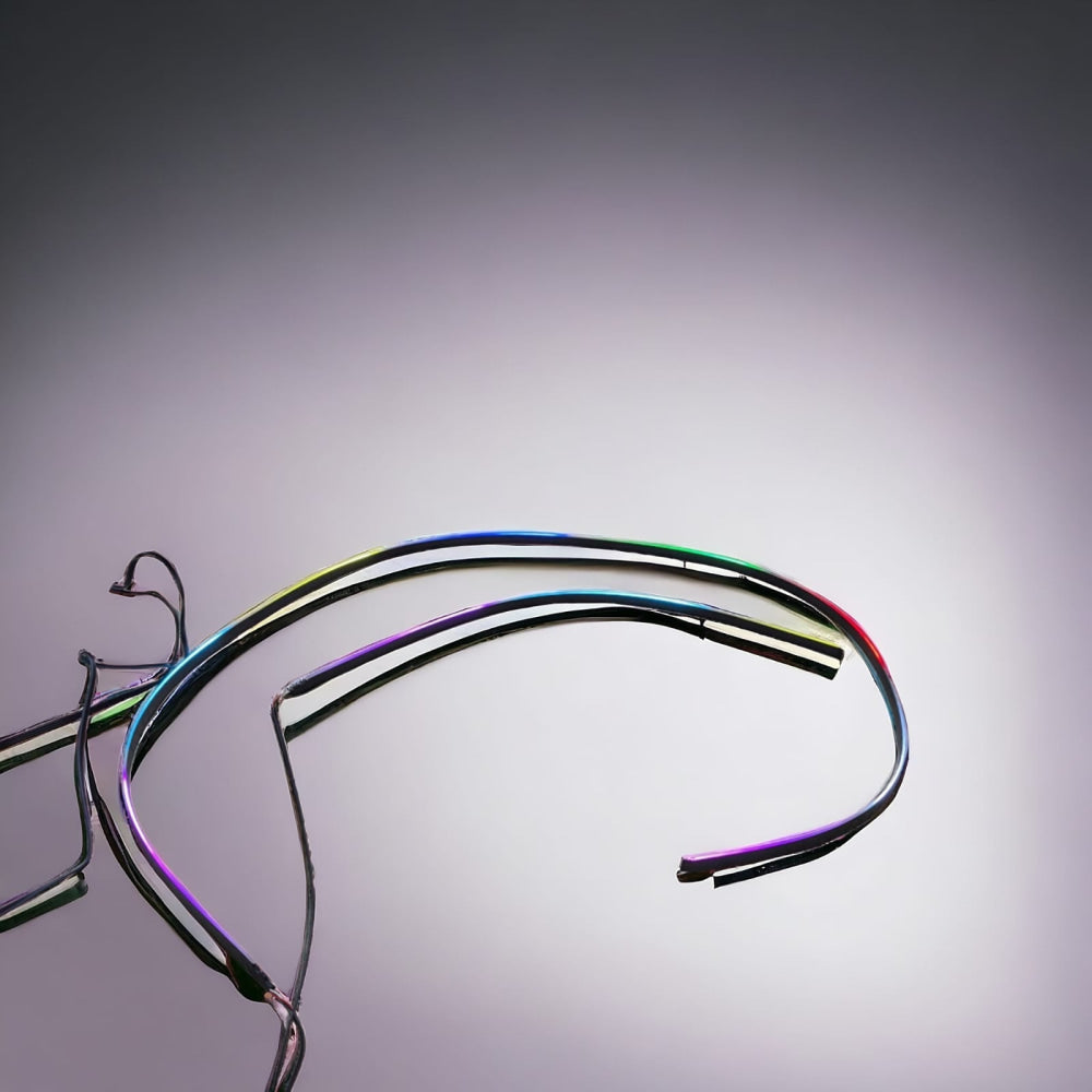 Car Ambient Light Rgb Neon Strip App Control Strips 2Pcs