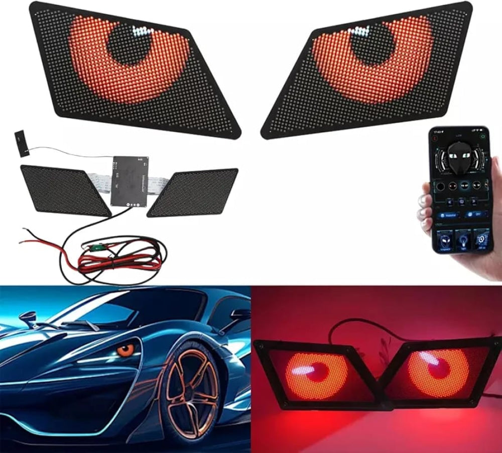 Car Devil Winking Eye Led Programmable Pixel Screen Display