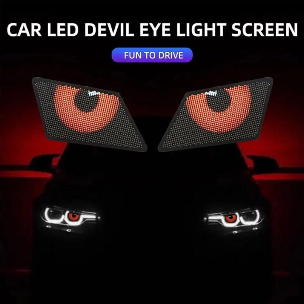 Car Devil Winking Eye Led Programmable Pixel Screen Display