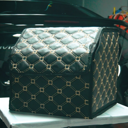 Car Trunk Leather Storage Box Accessories