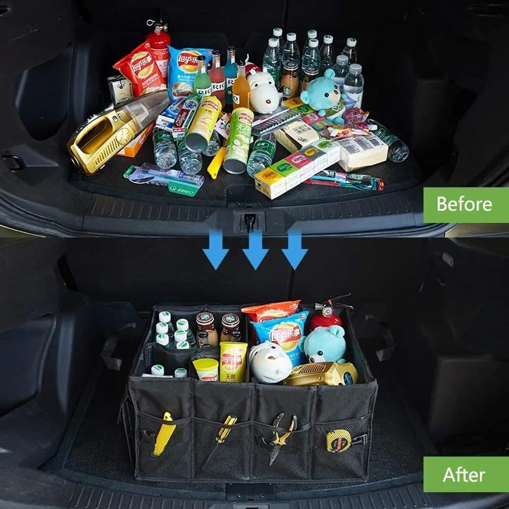 Car Trunk Organizer Multipurpose Huge Foldable Storage Box Accessories