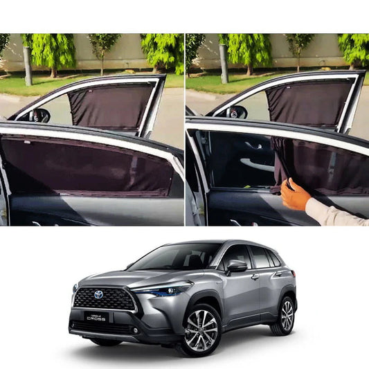 Toyota Corolla Cross Custom Fit Railing Curtains Sun Shade - Parda-4pcs