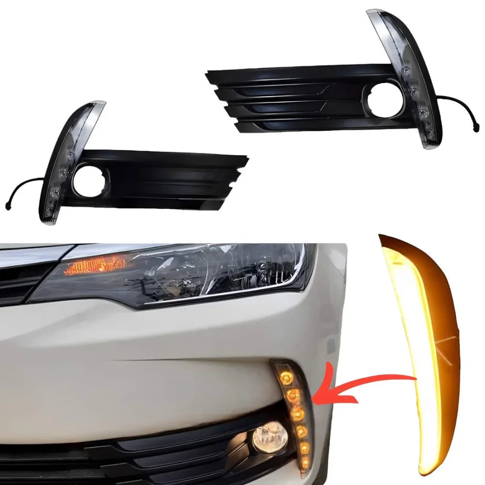 Dlaa Toyota Corolla Drl Fog Lamps 2017-2019 -Ty877L2L