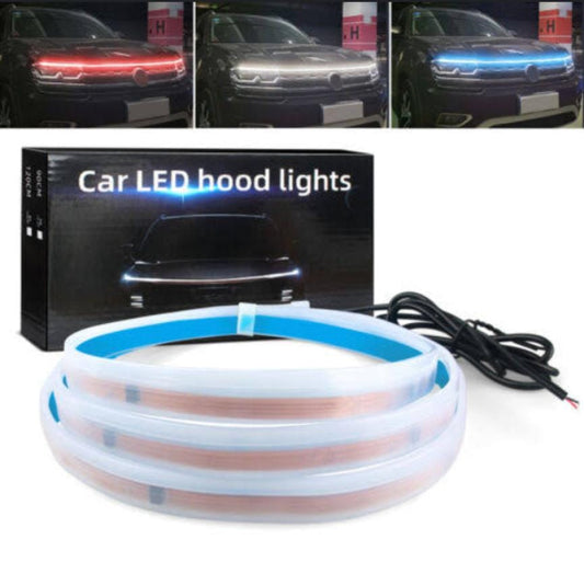 Dynamic Scan Start Hoodbeam Flexible Car Hood Led Strip Light 120Cm