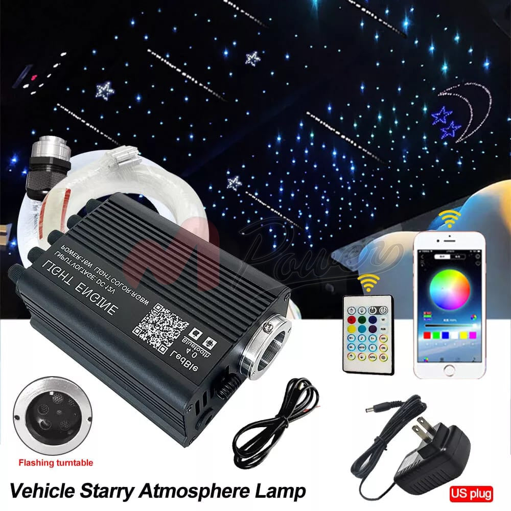 Fiber Optic Headliner Star Light Kit With Remote For Car Home Roof Ceiling 750Pc