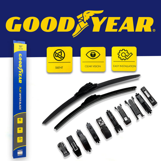 Goodyear Flat Silicone Wiper Blades For Corolla 2008-2014