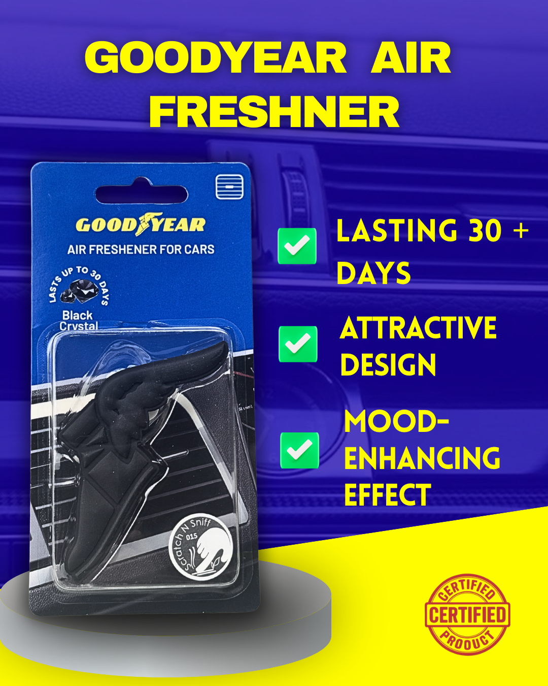 Goodyear Car Ac Vent Air Freshner