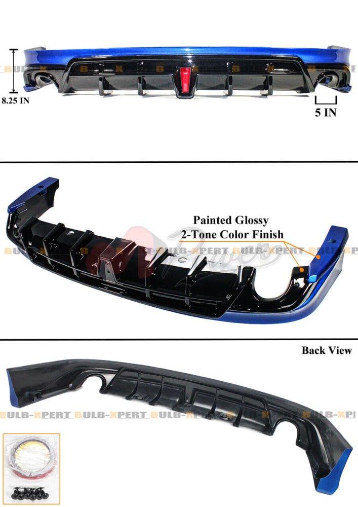 Honda Civic 2022 11Th Gen Sedan 4Pcs Side Skirts Front & Rear Pp