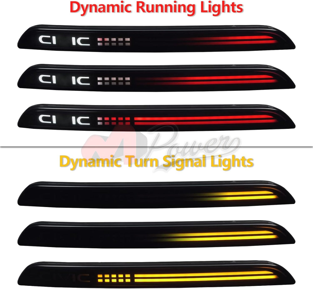 Honda Civic 2022 Led Reflector Light W/ Dynamic Sequential Turn Signal Lights
