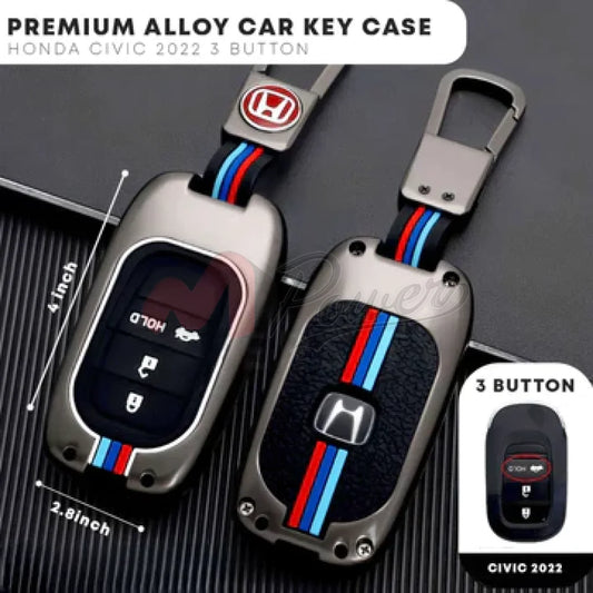Honda Civic 2022 3 Button Protective Zinc Alloy Remote Key Cover