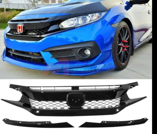 Honda Civic Front Grill Type-R Style 2017-2020