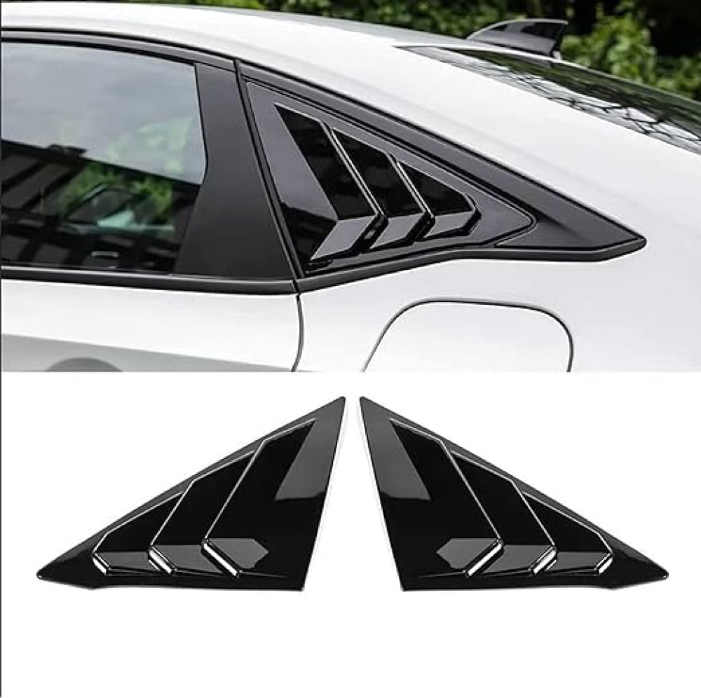 Honda Civic Rear Quarter Panel Window Side Louvers Vent Trim 2022