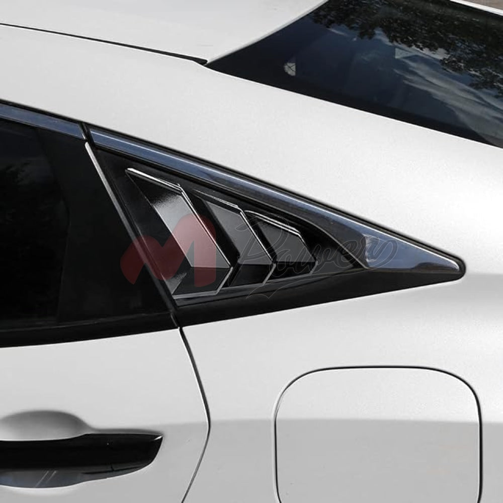 Honda Civic Rear Window Louver Lamborghini Style With Side Quarters 2016-2020