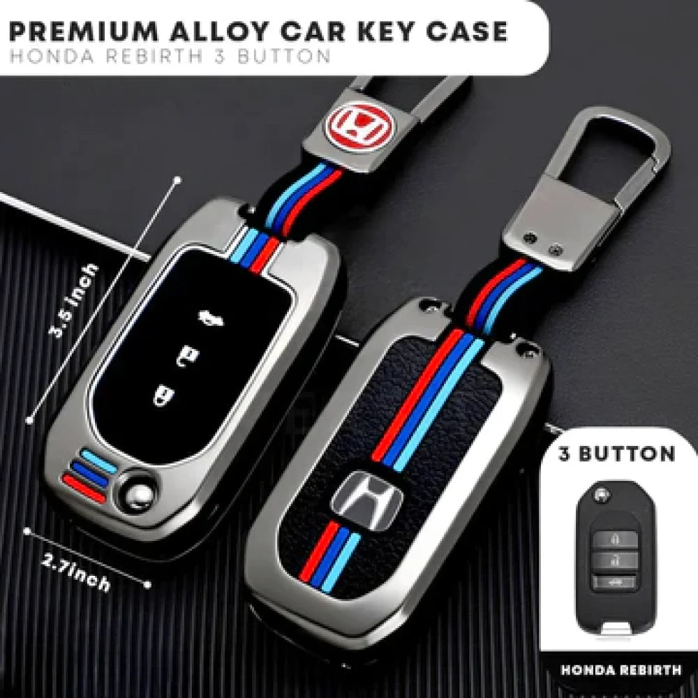Honda Civic Rebirth 3 Button Protective Zinc Alloy Remote Key Cover