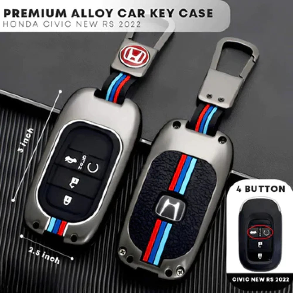 Honda Civic Rs 2022 Protective Zinc Alloy Remote Key Cover