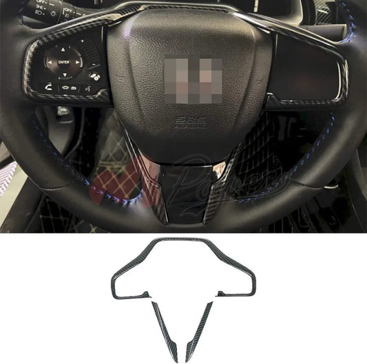 Honda Civic Steering Wheel Carbon Trim 2017-2022