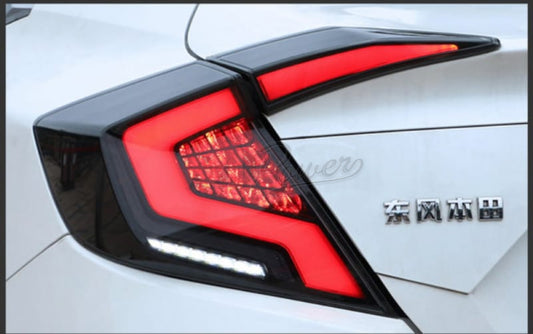 Honda Civic Tail Lamps Audi Lava Style 2016-2021