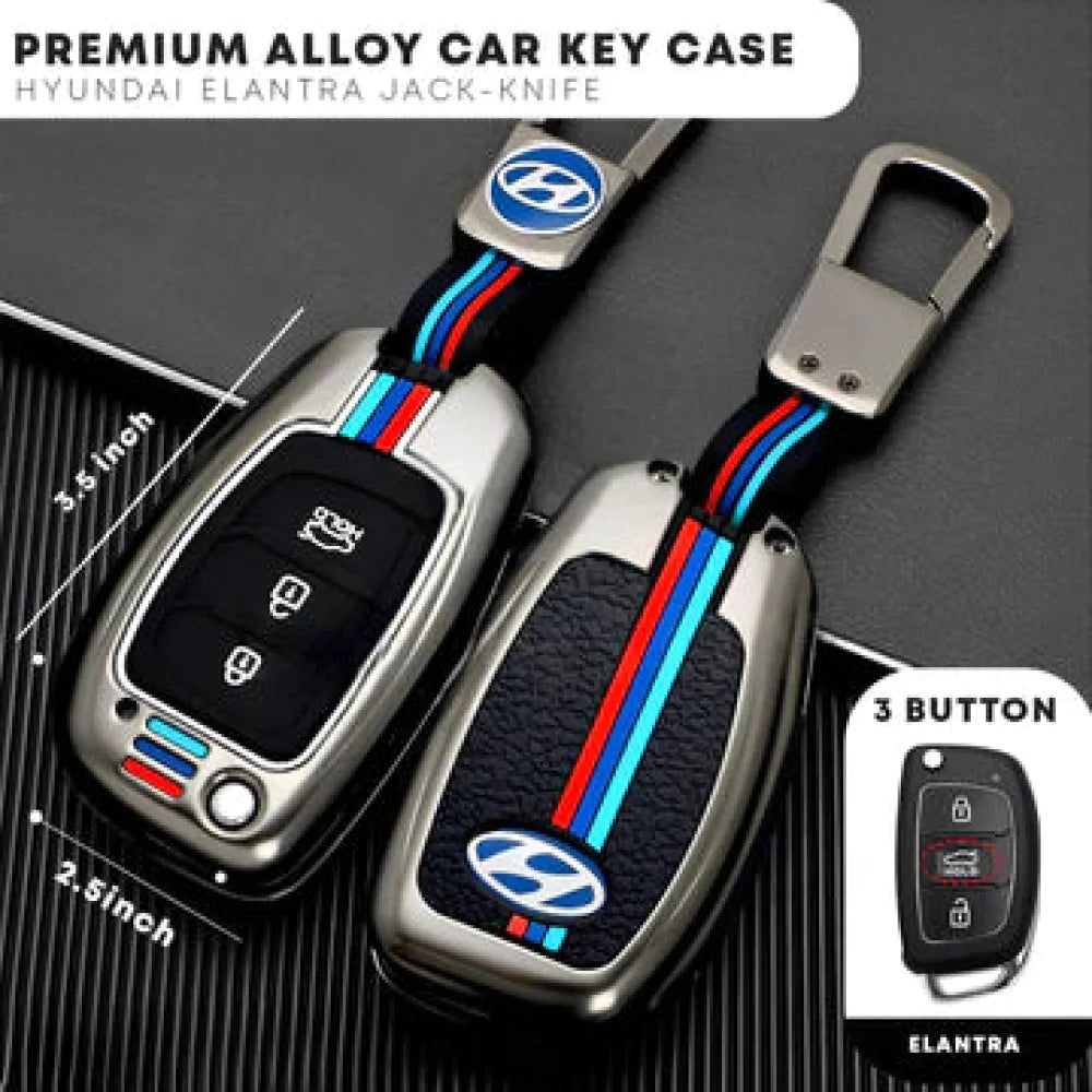 Hyundai Elantra Jack Knife Protective Zinc Alloy Remote Key Cover