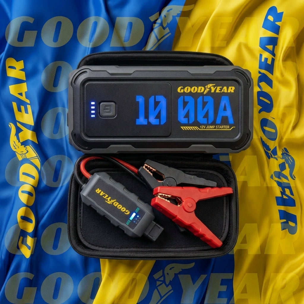 Goodyear Original 12V Car Jump Starter 1000A For Diesel & Gasoline Engines (Model: GY-6627)