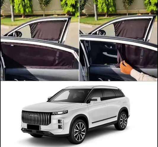 Jaecoo-J7 Custom Fit Railing Curtains Sun Shade - Parda-4pcs