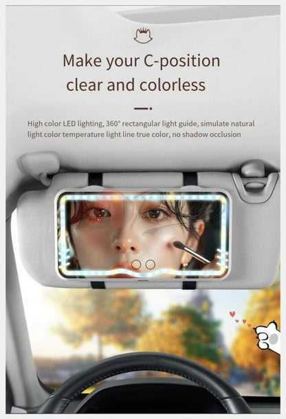 Led Car Mounted Makeup Mirror Light