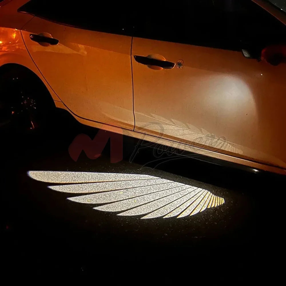 Led Car Welcome Lights Dynamic Projectio Laser Lamp White Decoration Ambient Lamps Auto Accessories