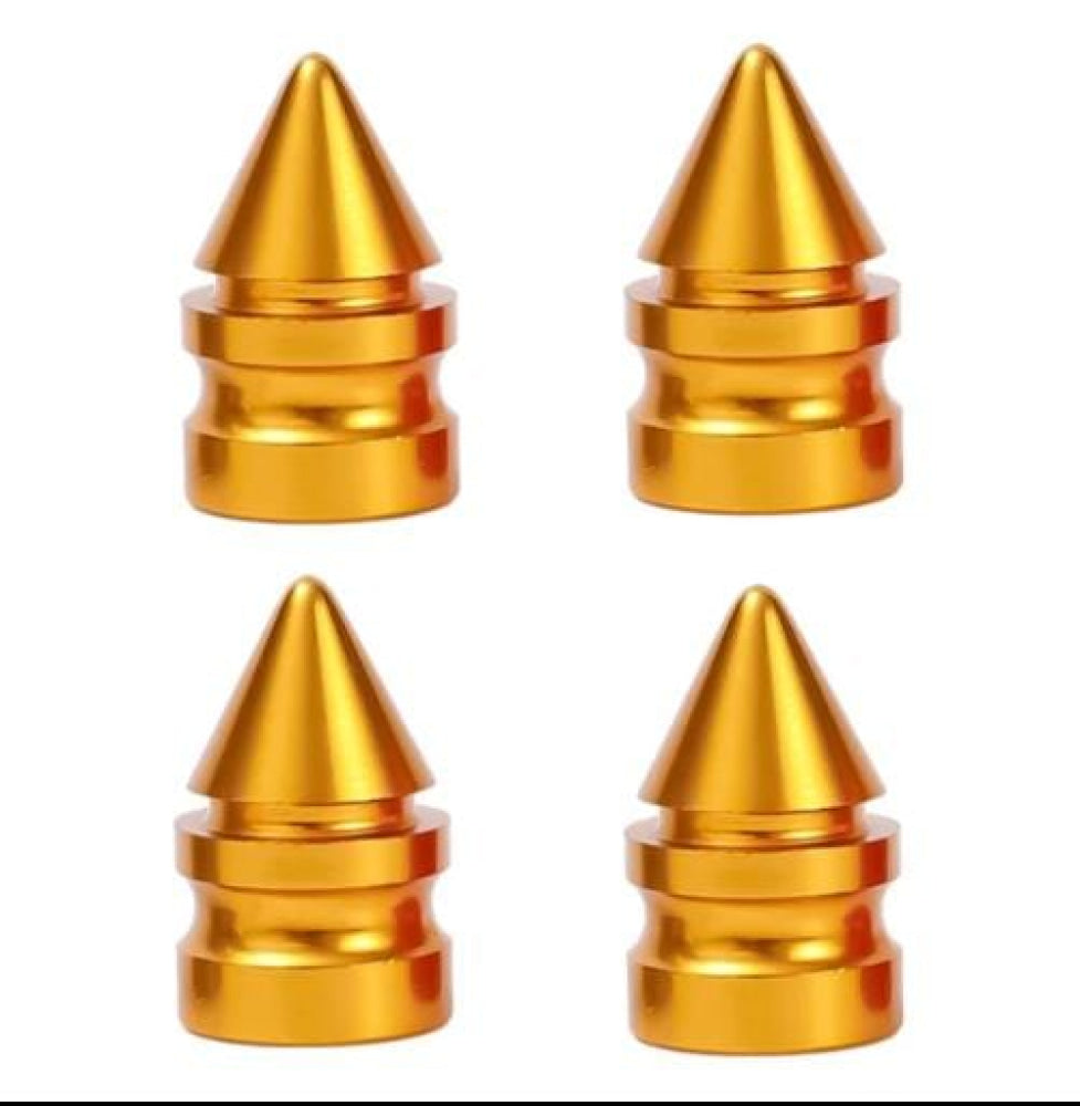 Loadblock Shaped Metal Valve Stem Caps 4Pcs