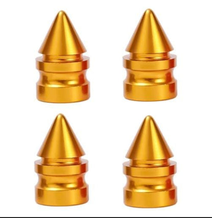 Loadblock Shaped Metal Valve Stem Caps 4Pcs