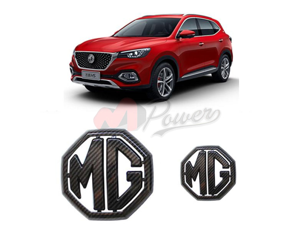 Mg Carbon Fiber Logo Front & Back 2Pcs For Hs Zs