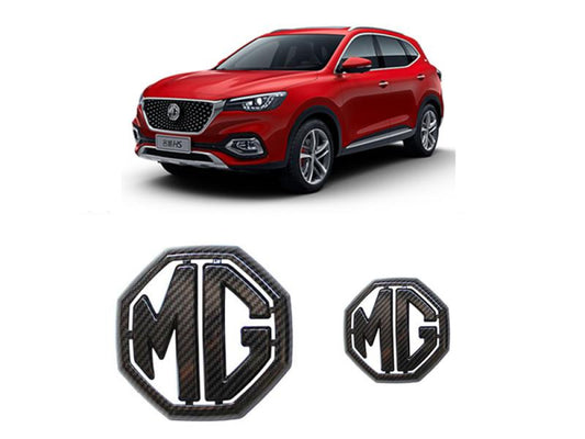 Mg Carbon Fiber Logo Front & Back 2Pcs For Hs Zs