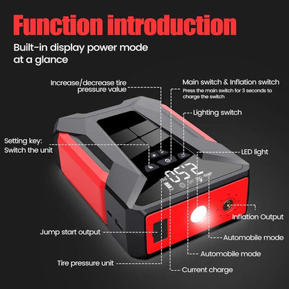 Mpower Multi Function Digital Tire Inflator Jump Starter Powerbank