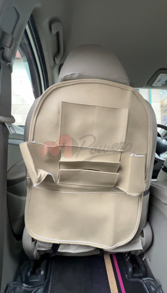 Multi Functional Car Backseat Organizer Bag Beige