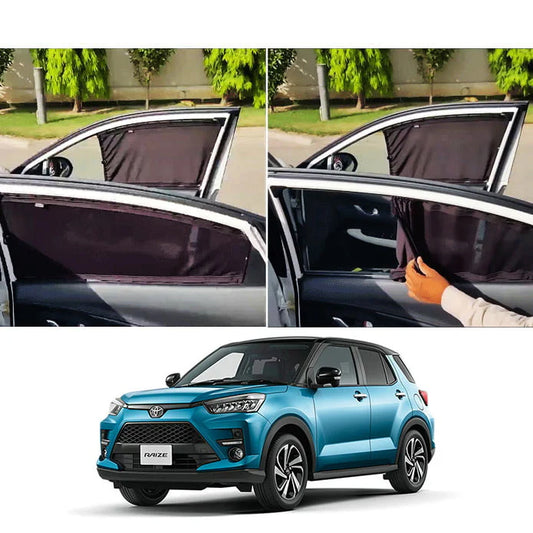 Toyota Raize Custom Fit Railing Curtains Sun Shade - Parda-4pcs