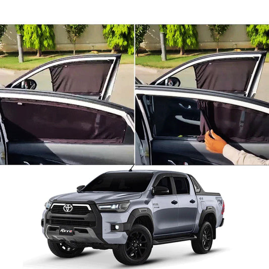 Toyota Rivo Custom Fit Railing Curtains Sun Shade - Parda-4pcs