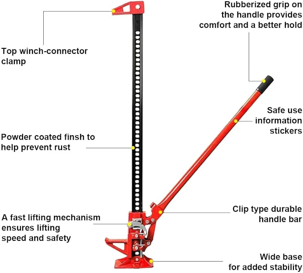 Ratcheting Off Road Utility Lifting Jack 6000Lbs