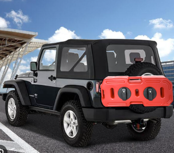 4X4 Long Haul Plastic Jerry Can &amp; Recovery Board Fuel Holder 20/30-Liter