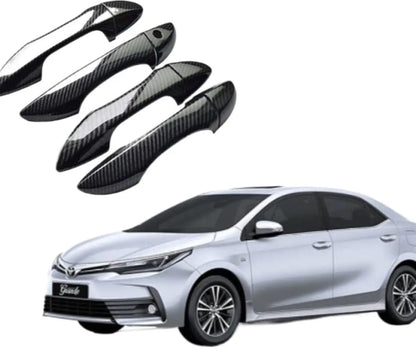 Toyota Corolla Door Handle Cover Carbon Trim 2015