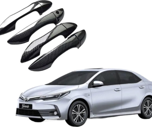 Toyota Corolla Door Handle Cover Carbon Trim 2015