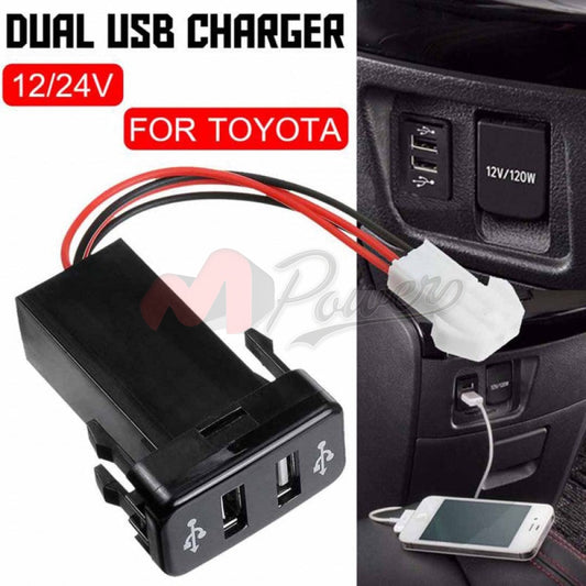 Toyota Dual Usb Power Socket 5V 4.2A Quick Car Charger