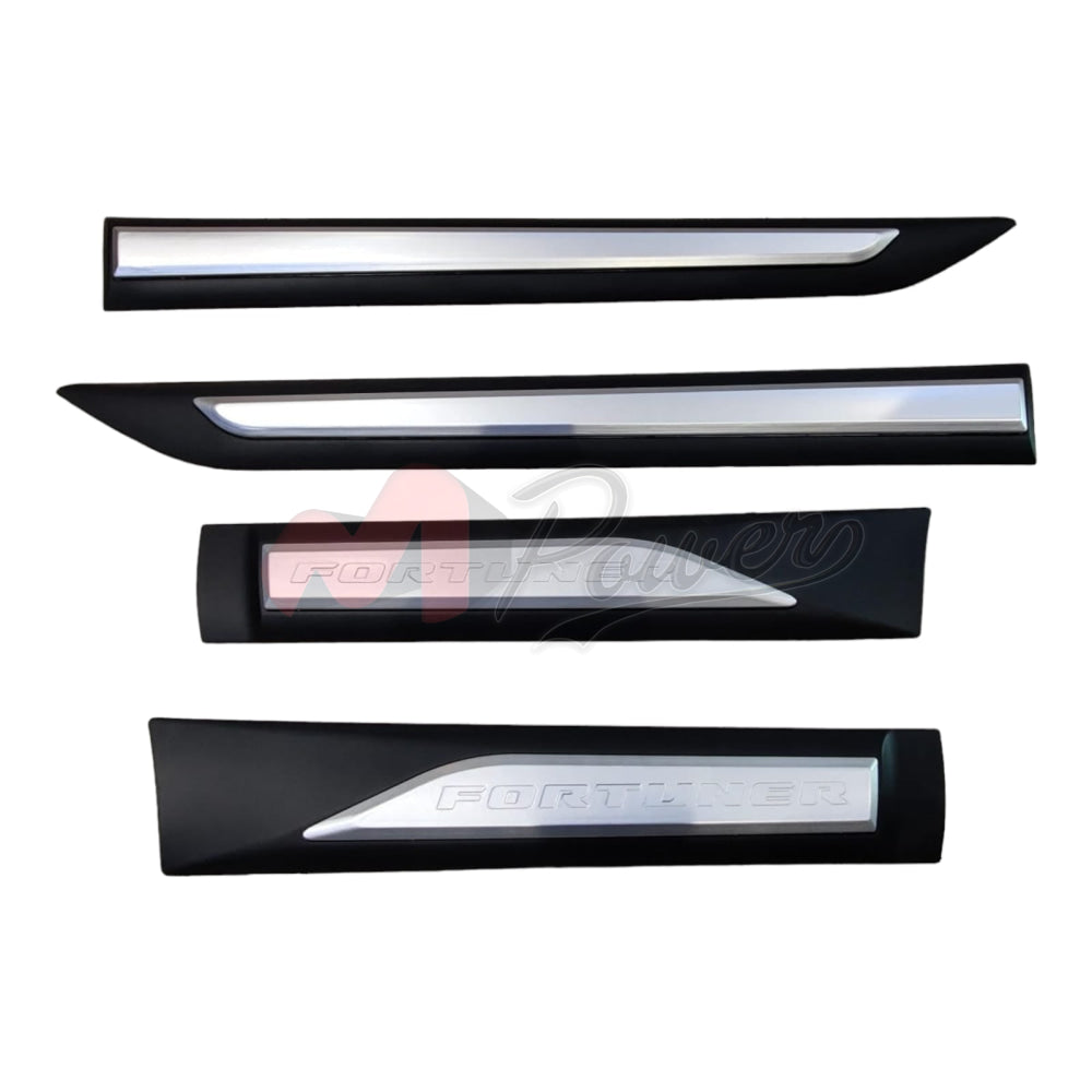 Toyota Fortuner Matt Black & Silver Style Side Molding 2021