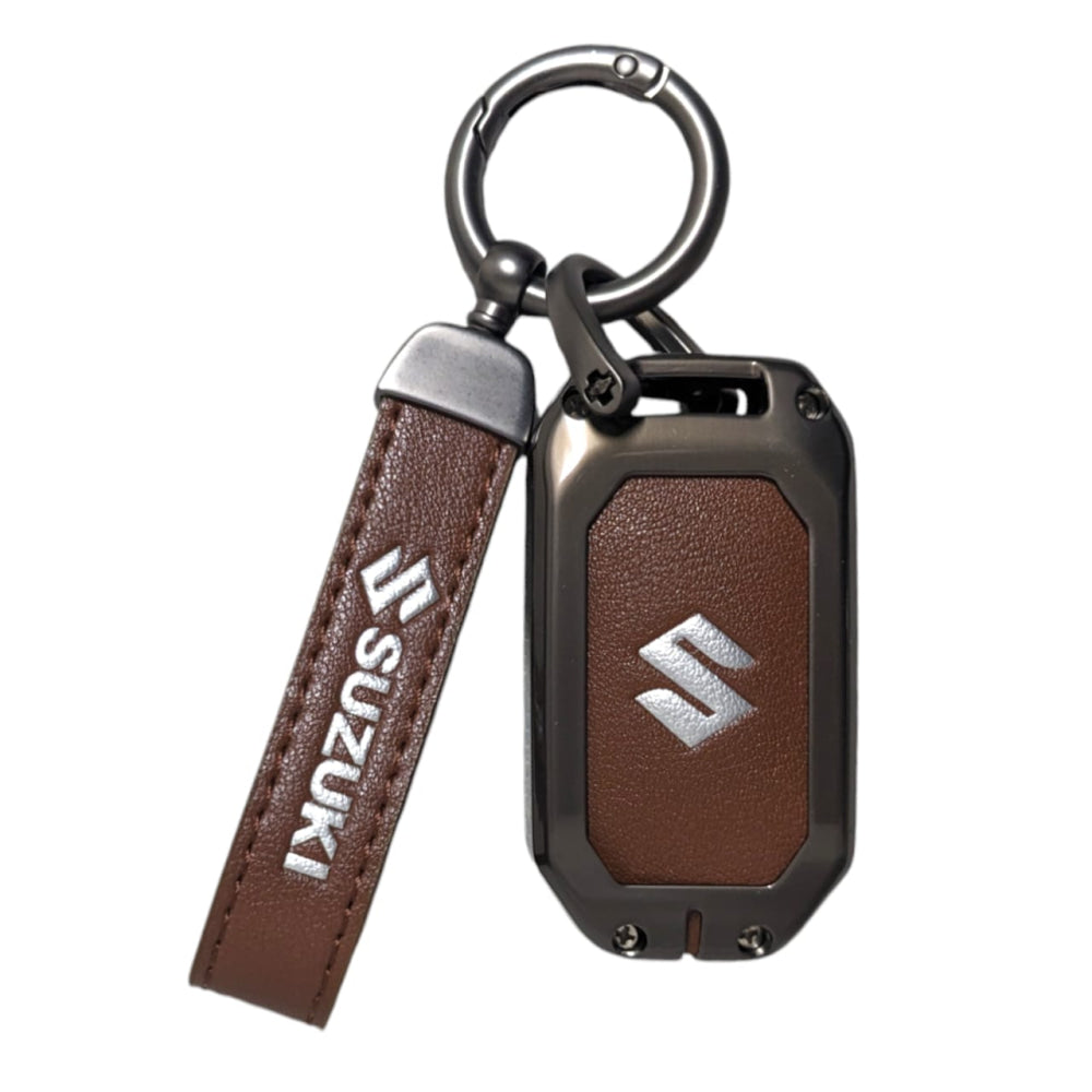 Toyota Honda Protective Zinc Alloy & Leather Remote Key Cover