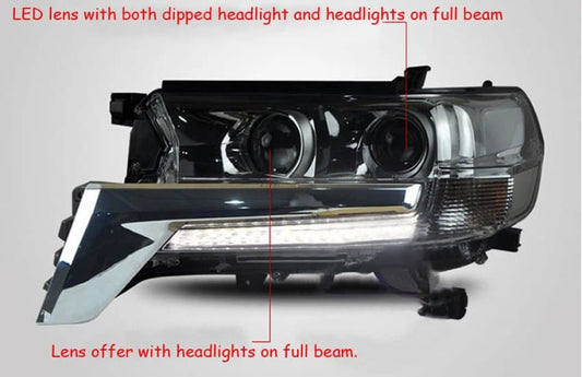Toyota Land Cruiser V8 LC200 Headlamps OEM Style 2018