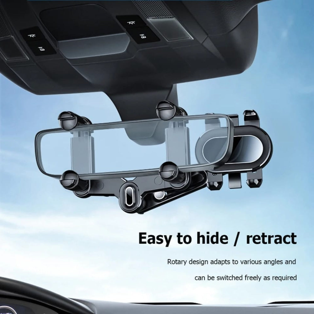 Universal 360 Rotatable Car Phone Holder Rearview Mirror Mount Stand